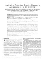 Định canh định cư trong thanh thiếu niên tại thành phố Hồ Chí Minh