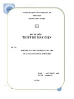 thiết kế máy biến áp điện lực ba pha 250 kva làm mát bằng không khí