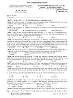 đề thi thử đại học năm 2014 môn vật lý khối a và khối a1 chuyên lý tự trọng