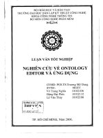 Nghiên Cứu Về Ontolory Editor và ứng dụng