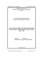 nâng cao độ chính xác biên dạng bề mặt trụ khi phay trên trung tâm gia công vmc  85s