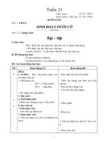 Giáo án lớp 1 tuần 21 - 25 