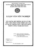 Xây dựng hệ thống quản lý bộ thư viện phát sinh thiết kế vật lý dùng trong dây chuyền phát triẻn công nghệ bán dẫn