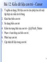 Bài 12 kiểu dữ liệu con trỏ   cursor