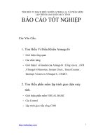 Tìm hiểu vi mạch điều khiển atmega 16 và phần mềm lập trình giao diện máy tính