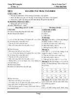 Giáo án đại số môn toán lớp 7 chương I tu chon