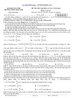 đề thi thử đại học lần ii - năm 2014 môn vật lý trần phú