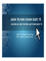 Thuyết trình quản trị kinh doanh quốc tế   môi trường luật pháp quốc tế
