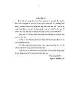 đánh giá hiệu quả kinh tế của một số mô hình sản xuất trên vùng đất đỏ bazan huyện nghĩa đàn, nghệ an