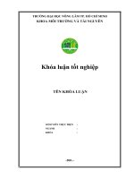 HƯỚNG DẪN VIẾT KHÓA LUẬN TỐT NGHIỆP