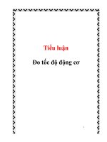 tiểu luận đo tốc độ động cơ