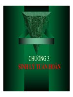 bài giảng sinh lý người và động vật chương 3 sinh lý tuần hoàn