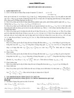 chuyền đề dãy số bồi dưỡng học sinh giỏi