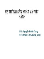 Thuyết trình hệ thống sản xuất và điều hành