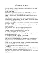 Đề cương môn địa lý Việt Nam