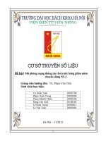 mô phỏng mạng thông tin cho trước bằng phần mềm chuyên dùng ns-2