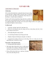 vật liệu Gỗ trong nội thất