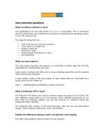 Câu hỏi phỏng vấn Java tiếng anh