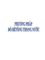 phương pháp đổ bê tông trong nước