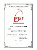 Phát triển phần mềm quản lý công việc bằng C# theo mô hình mvc