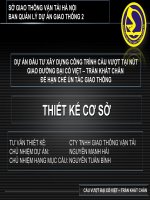 DỰ án đầu tư xây DỰNG CÔNG TRÌNH cầu vượt tại nút GIAO ĐƯỜNG đại cồ VIỆT – TRẦN KHÁT CHÂN