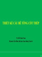 cầu BTCT chương những vấn đề chung cầu bê tông cốt thép