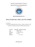 BÁO cáo kết QUẢ THỰC tập tốt NGHIỆP kế TOÁN CHI PHÍ NGUYÊN vật LIỆU , CÔNG cụ DỤNG cụ tại CÔNG TY cổ PHẦN cơ KHÍ và THƯƠNG mại NAM hà