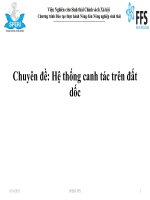 Chuyên đề: Hệ thống canh tác trên đất dốc  Viện nghiên cứu sinh thái Chính sách xã hội