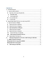 ASEAN và QUAN hệ VIỆT NAM TRONG ASEAN