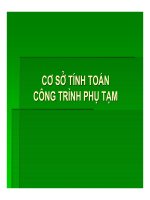 cơ sở tính toán công trình phụ tạm