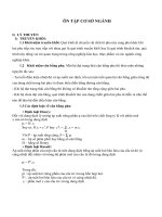 ÔN TẬP MÔN CƠ SỞ NGÀNH CÔNG NGHỆ MÔI TRƯỜNG