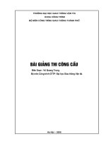 Bài giảng thi công cầu