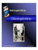 Quản trị nguồn nhân lực   chiêu mộ nguồn nhân lực