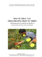 Bảo vệ thực vật theo phương pháp tự nhiên  Dự án phát triển nông nghiệp hữu cơ ADDA  Việt Nam