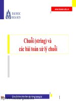 bài giảng chuối và bài toán xử lý chuỗi lập trình
