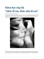 Khoa học ủng hộ, khóc đi em, khóc nữa đi em