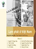 Lạm phát ở việt nam (bài tập nhóm)