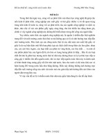 Đồ án thiết kế công trình xử lý nước thải