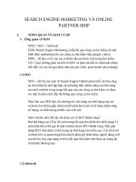 SEARCH ENGINE MARKETING và ONLINE PARTNER SHIP