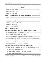 khảo sát hiện trạng quản lý môi trường kcn trảng bàng - tây ninh và đề xuất giải pháp giảm thiểu ô nhiễm