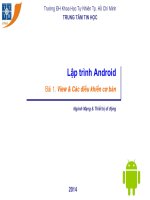 Bài 3   view  các điều khiển cơ bản