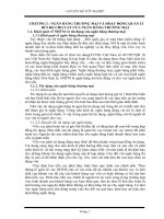 ngân hàng thương mại và hoạt động quản lí rủi ro cho vay của ngân hàng thương mại