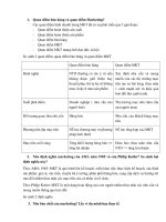 Đề cương môn MARKETING vấn đáp FTU