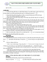 chuyên đề  2 - dòng điện không đổi