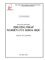 Phương pháp luận nghiên cứu khoa học