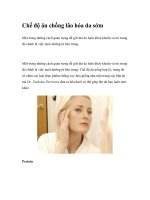 Chế độ ăn chống lão hóa da sớm ppt