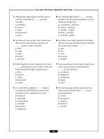 – THE SAT CRITICAL READING SECTION – 1. Although the valiant explorer tried for years to reach potx