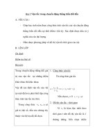 Bài 7:Vận tốc trong chuyển động thẳng biến đổi đều pptx