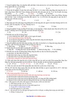 trắc nghiệm vật lý học kì 2 pot