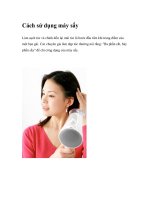 Cách sử dụng máy sấy pot